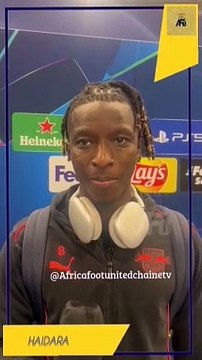 #AfricaFootUnited : Le malien Haïdara,un message de paix et de réconfort pour le peuple malien. L’international malien revient sur la défaite de Leipzig ⚪ face à l’Atletico Madrid