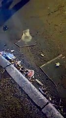 Devastation as car demolishes bus stop in late night crash