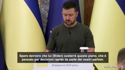 Zelensky: spero che Biden sosterr? ilpiano per finire la guerra