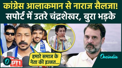 Haryana Election: Chandrashekhar Azad ने Kumari Selja को लेकर Congress को सुनाया | वनइंडिया हिंदी