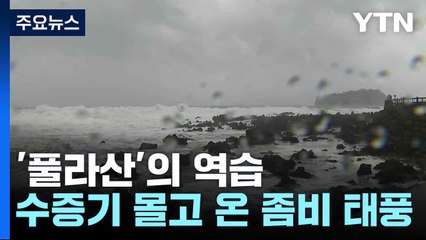 '풀라산'의 역습...한반도에 수증기 몰고 온 좀비 태풍 / YTN