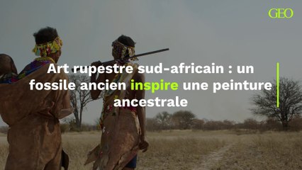 Art rupestre sud-africain : un fossile ancien inspire une peinture ancestrale