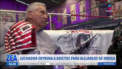 El luchador "El Reo" entrena a niños y jóvenes para alejarlos de las drogas