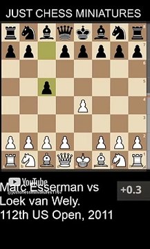 Marc Esserman and the Smith Morra Gambit defeat Loek van Wely #chess