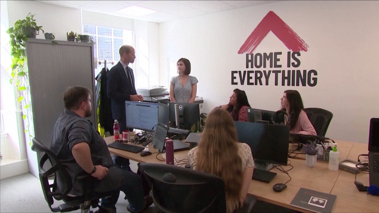 Prince of Wales Visits Homelessness Charity and Homewards Project Team in Aberdeen