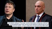 Elon Musk's X Fined $1M A Day By Brazil's Supreme Court For Defying Ban On Platform: Judge Says Part Of Effort To 'Clean Up The Internet'