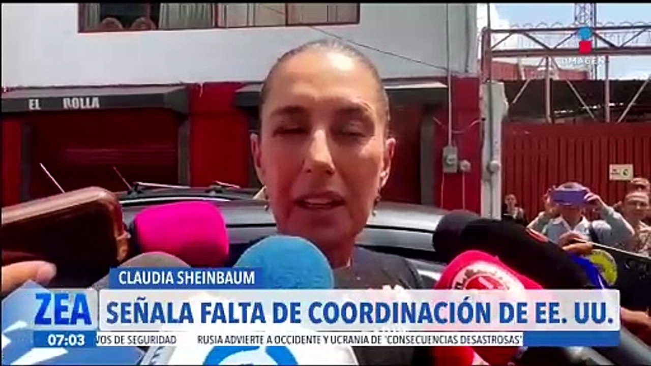 Claudia Sheinbaum asegura que EE.UU. no tuvo coordinación con México para detener a "El Mayo"