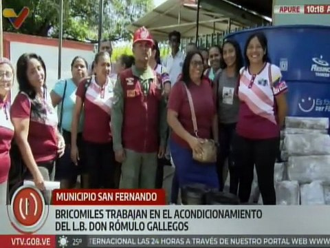 Apure | Bricomiles reciben dotación para continuar con la rehabilitación del L.B Don Rómulo Gallegos