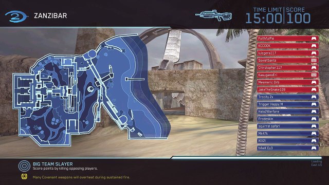 Halo 2 Classic Big Team - Big Team Slayer on Zanzibar Multiplayer Gameplay