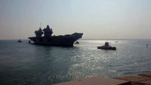 HMS Prince of Wales returns home to Portsmouth after Operational Sea training