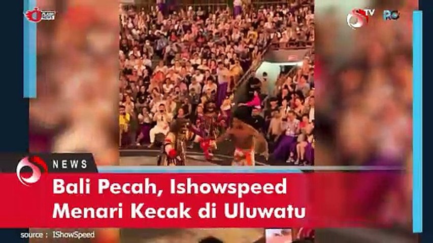 Bali Pecah, Ishowspeed Menari Kecak di Uluwatu