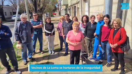 Vecinos de La Loma se hartaron de la inseguridad