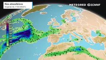 Dentro de poucos dias um grande rio atmosférico poderá atingir Portugal