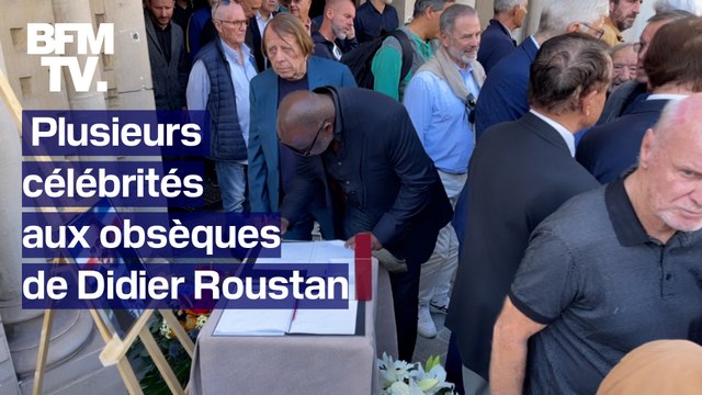 Didier Roustan: les images des obsèques du journaliste mort à l'âge de 66 ans