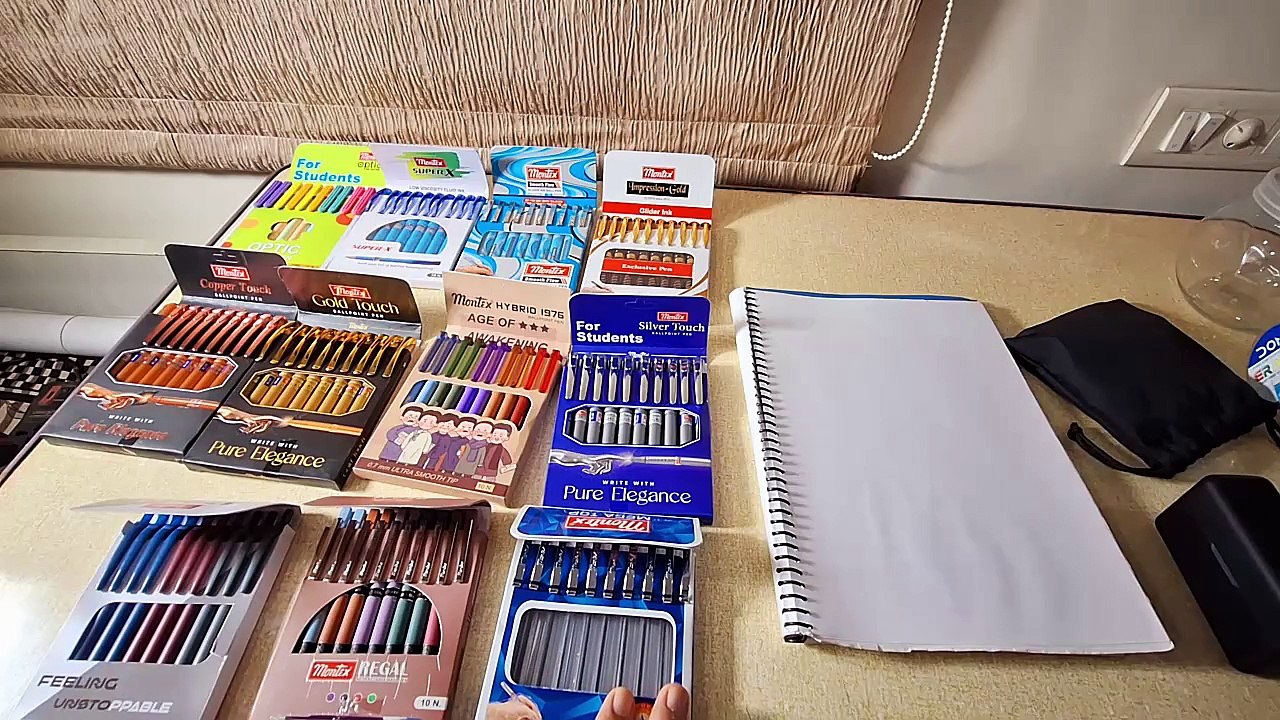 Montex Mega top, Impression gold, Smooth flow, Regal, SuperX, copper touch, Silver touch, gold touch, Hybrid 1976, UltraTop ball pen and optic gel pen