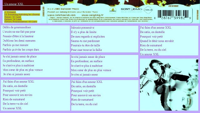 LORIE — Un amour XXL /// LORIE : RESTER LA MÊME — CD · (2005)