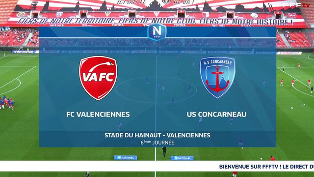 J6 I Valenciennes FC vs US Concarneau en replay (3-3) I National FFF 2024-2025