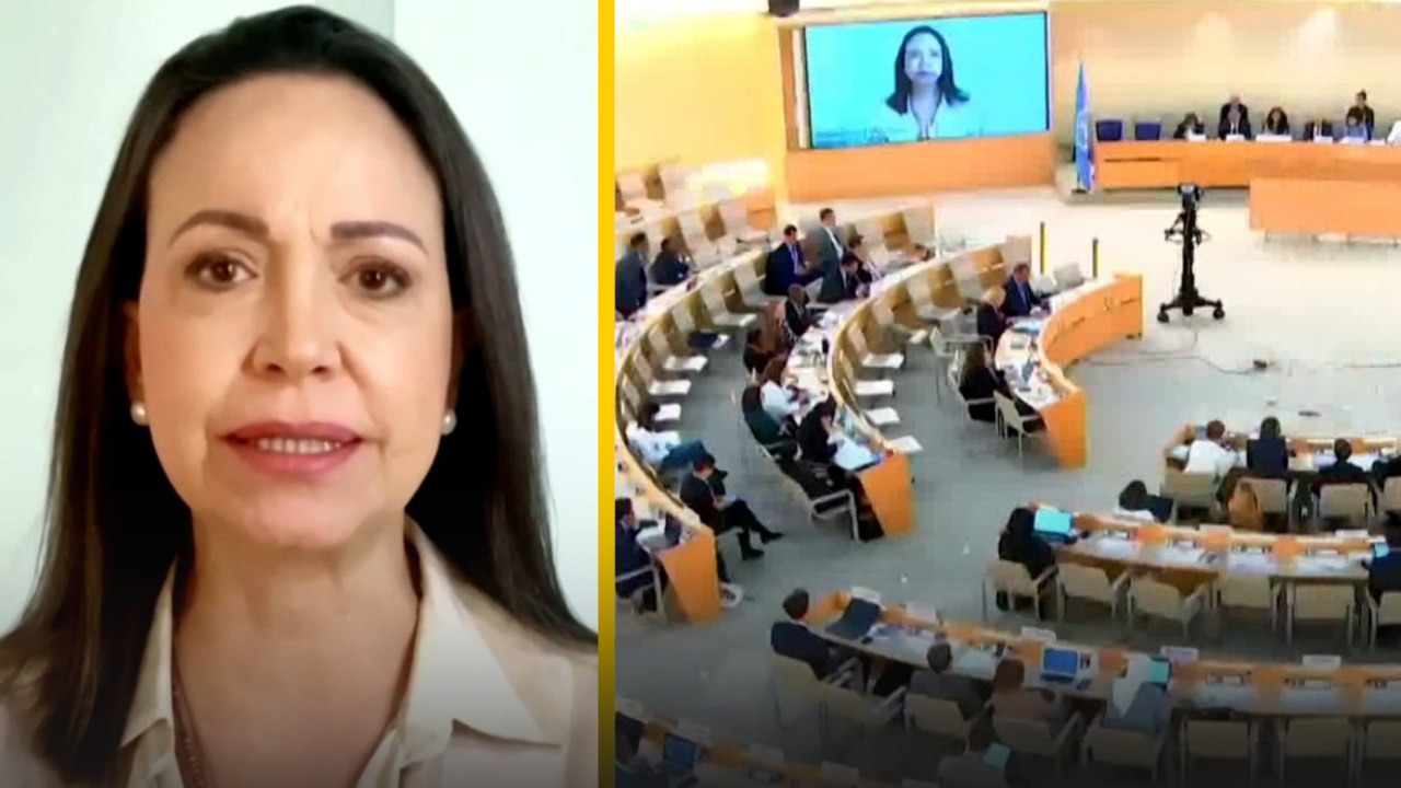 Corina Machado asegura ante la ONU que Edmundo González sufrió "amenazas a su vida"