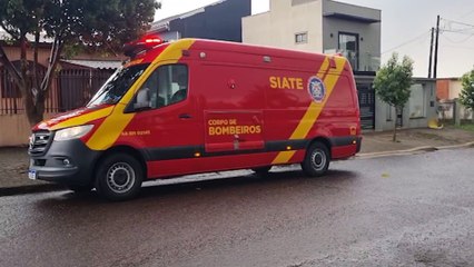 Idoso é socorrido pelo Corpo de Bombeiros no Bairro Parque São Paulo