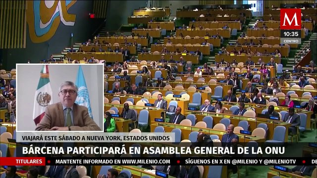 Alicia Bárcena viajará a Nueva York para participar en la Asamblea General de la ONU