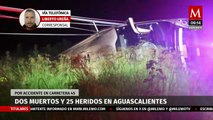 Accidente en Aguascalientes: autobús de pasajeros que venía de CdMx se impacta contra un poste