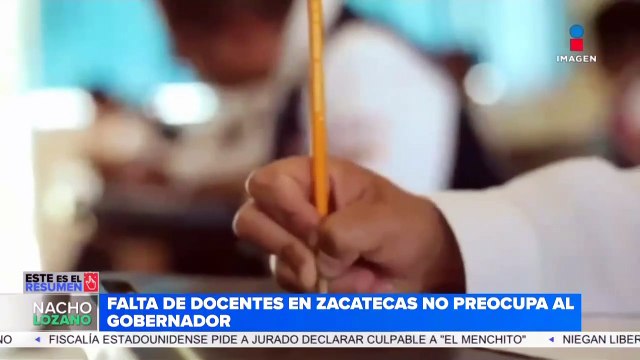 La falta de docentes en Zacatecas no preocupa al gobernador