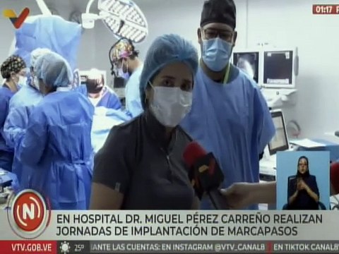 Caracas | MPPS realiza jornada de implantación de marcapasos en el Hospital Dr. Miguel Pérez Carreño