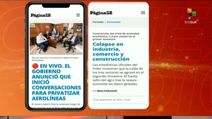 Conexión Digital Meridiana 19.09 PIB argentino tiene recesión de 1,7%