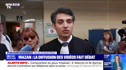 Stéphane Babonneau, avocat de Gisèle Pelicot: "On protège l'indignité" "en fermant les portes de cette salle d'audience au moment de la diffusion des vidéos"