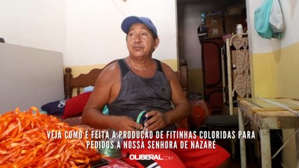 Veja como é feita a produção de fitinhas coloridas para pedidos à Nossa Senhora de Nazaré