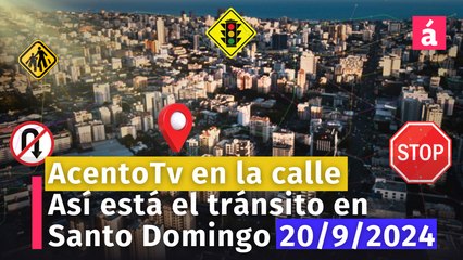 Av. 27 de Febrero tránsito pesado ahora 20/9/24 fluye a 9Km/h ESTE/OESTE. AcentoTv en las calles de Santo Domingo