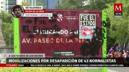 Colectivos preparan actividades por 10 años de la desaparición de los 43 de Ayotzinapa