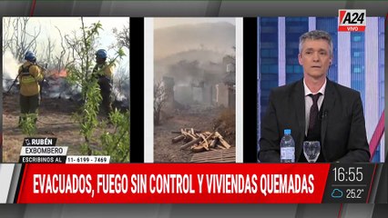  CÓRDOBA: CUATRO INCENDIOS AL MISMO TIEMPO Y PÁNICO