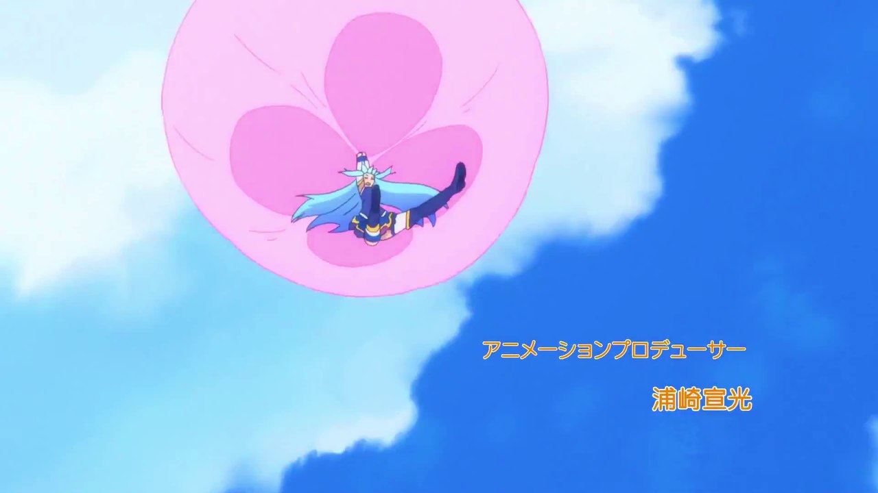 Konosuba 2 - parachute in opening