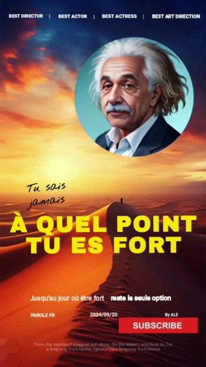 Tu sais jamais à quel point tu es fort ..