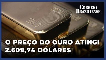 Cotação do ouro bate recorde e supera US$ 2.609