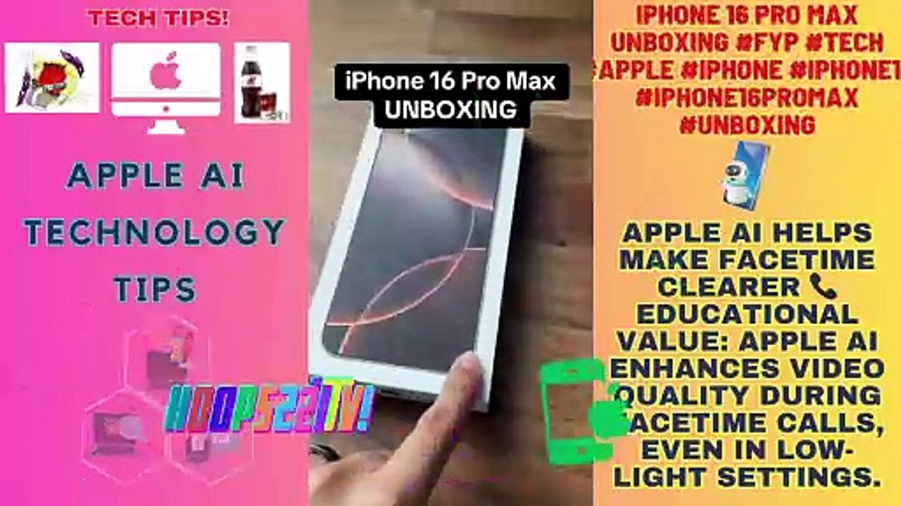#TechTips iPhone 16 Pro Max UNBOXING #fypシ゚viral #tech #apple #tiktok #Hoops227TV!