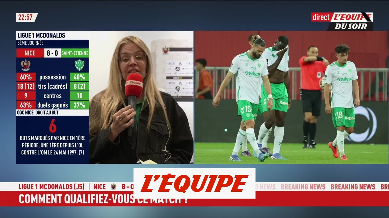 Nice s'offre un festival de buts face à Saint-Etienne pour célébrer ses 120 ans - Foot - L1