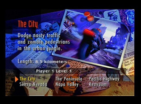 Road Rash online multiplayer - psx