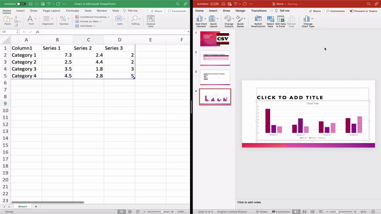 How to USE Microsoft PowerPoint On a Mac - Tutorial 12 - Insert a Bar Chart - Basic Tutorial | New