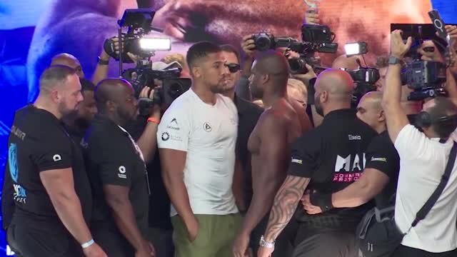 Joshua weighs-in four pounds heavier than Dubios