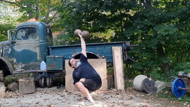 DEEP One Hand Overhead Squats!!