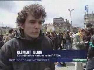 Manifestation TSF IRTS Talence Jeudi 17 avril 2008