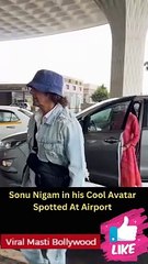 Sonu Nigam in his Cool Avatar Spotted At Airport