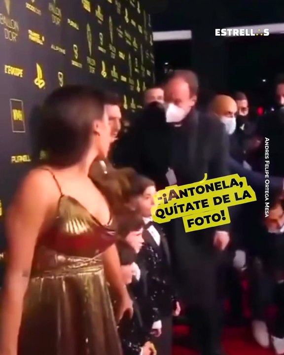 Messi reaccionó cuando sacaron a Anto de la foto
