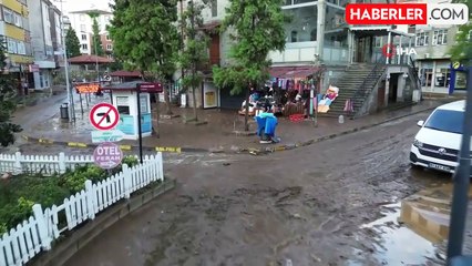 Trabzon Araklı'da Şiddetli Yağışlar Sel Felaketine Neden Oldu