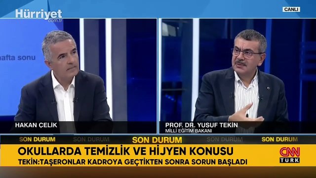 Milli Eğitim Bakanı Yusuf Tekin: Okullara 30 bin temizlik personeli alınacak