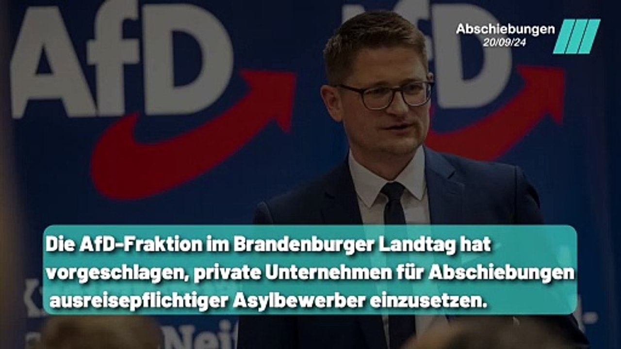 AfD schlägt Privatisierung von Abschiebungen vor