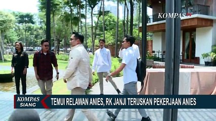 Temui Relawan Anies Baswedan untuk Pilgub Jakarta, Ridwan Kamil Janji Teruskan Pekerjaan Anies