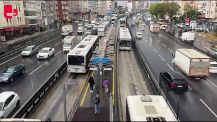 Avcılar’da metrobüs kazası: İki kişi yaralandı